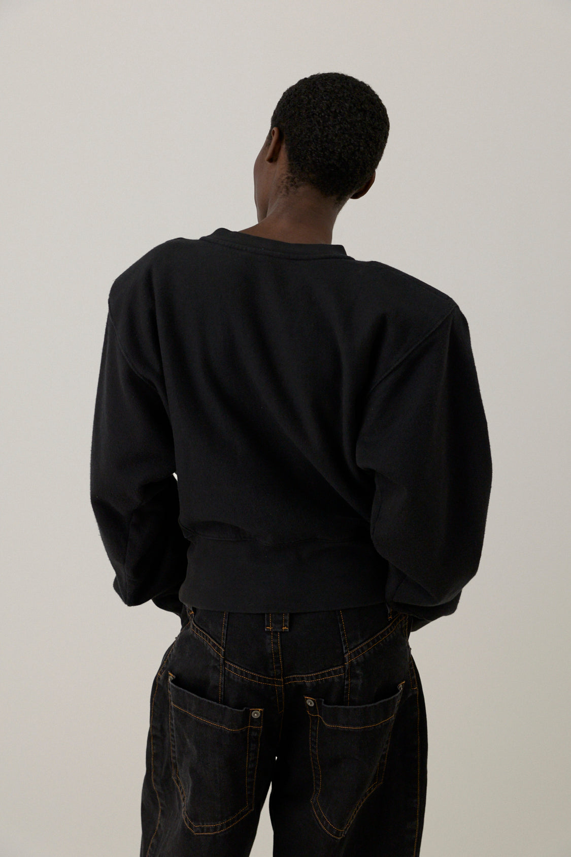 Shoulder-pad Sweatshirt