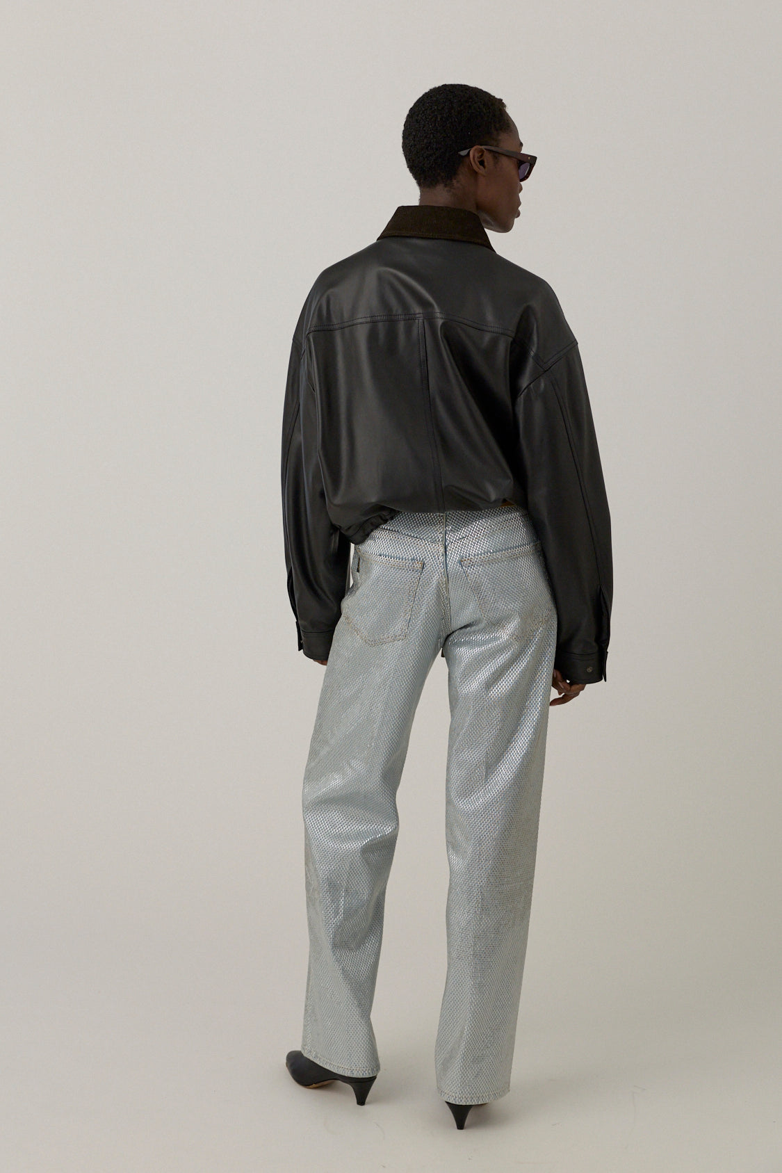 Leather Parachute Jacket
