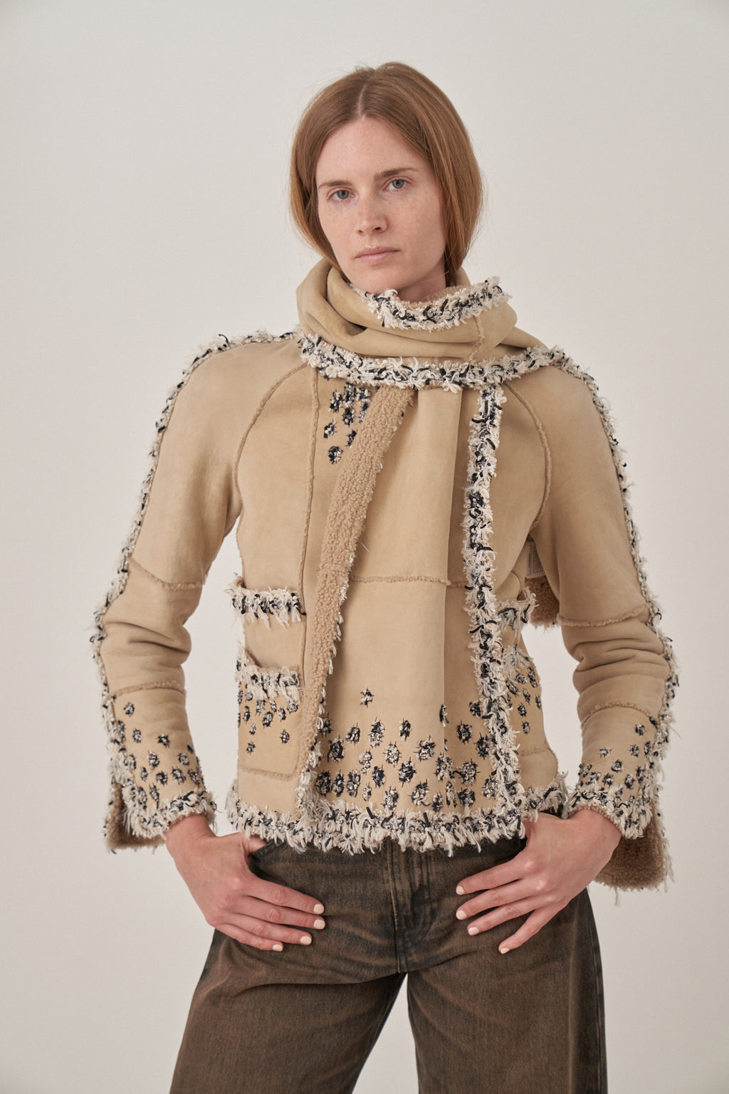Chanel Shearling Jacket and Stole