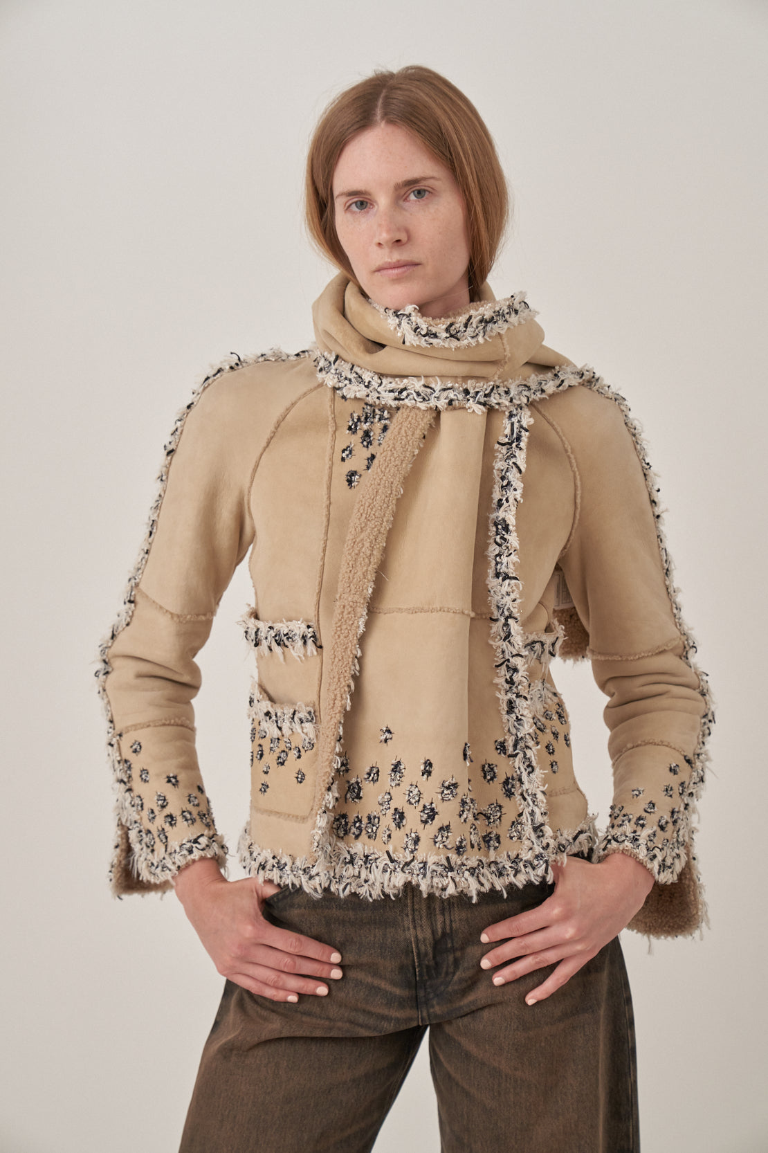 Chanel Shearling Jacket and Stole