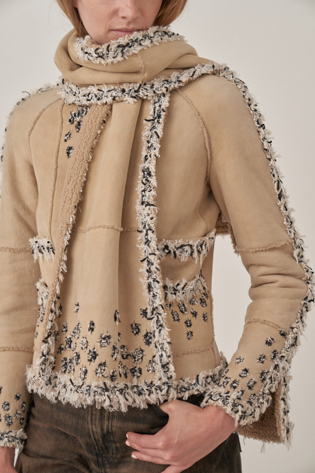 Chanel Shearling Jacket and Stole