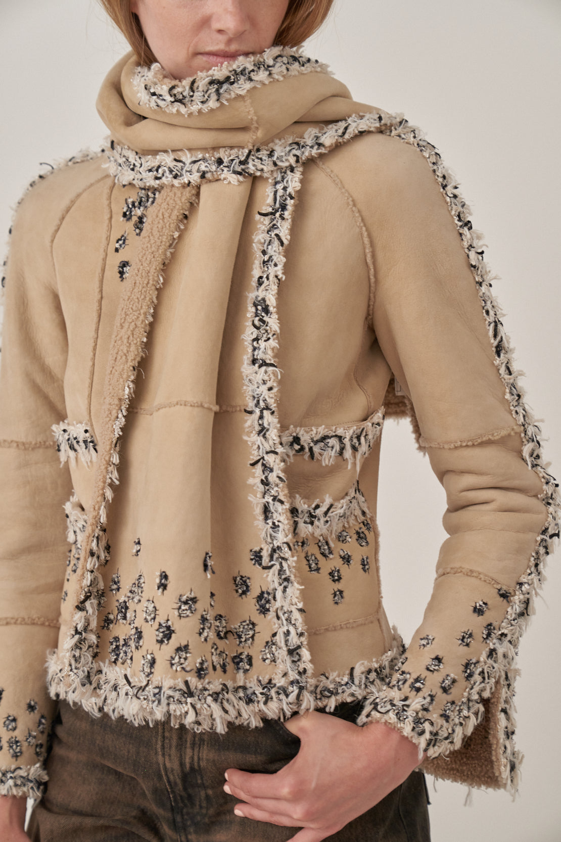 Chanel Shearling Jacket and Stole