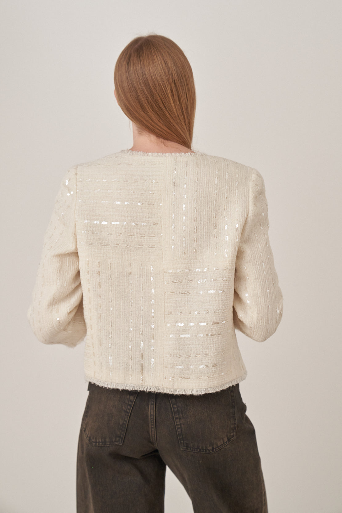 Chanel Ivory Tweed Jacket