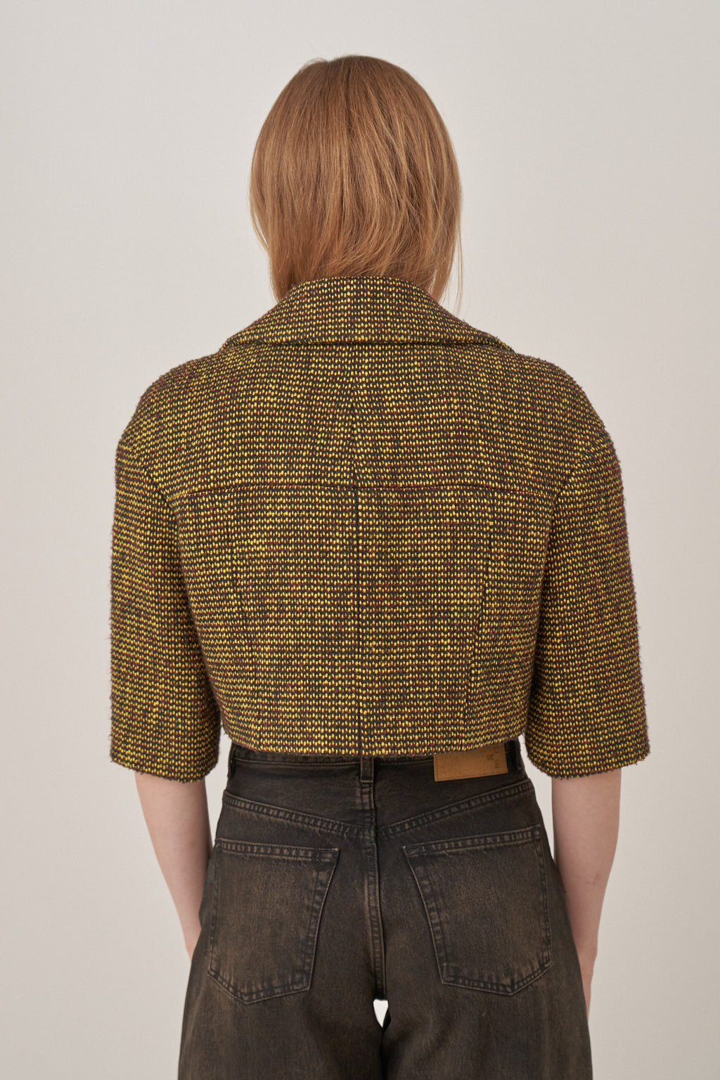 Chanel Tweed Double-Breasted Cropped Coat