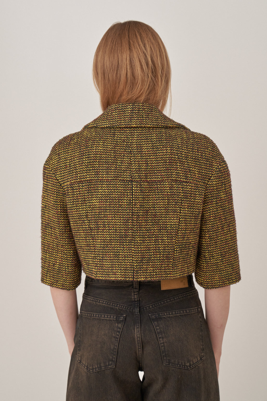 Chanel Tweed Double-Breasted Cropped Coat