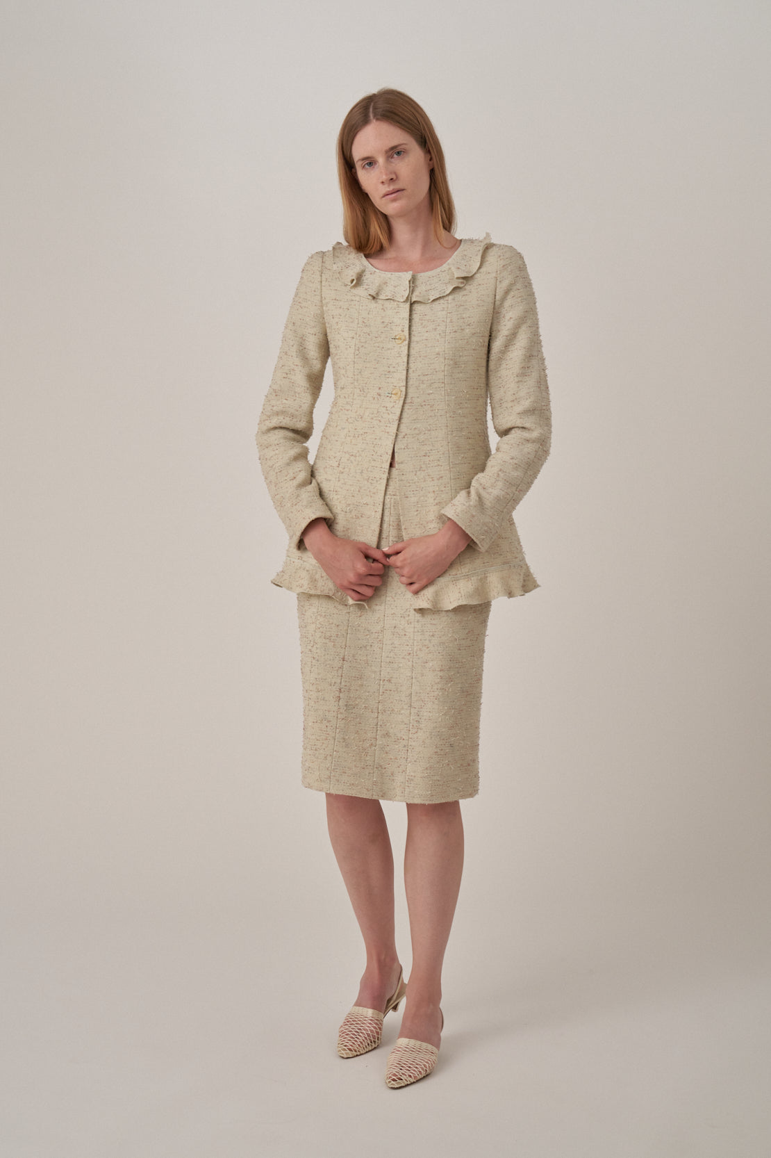 Chanel Wool Bouclette Skirt-Suit