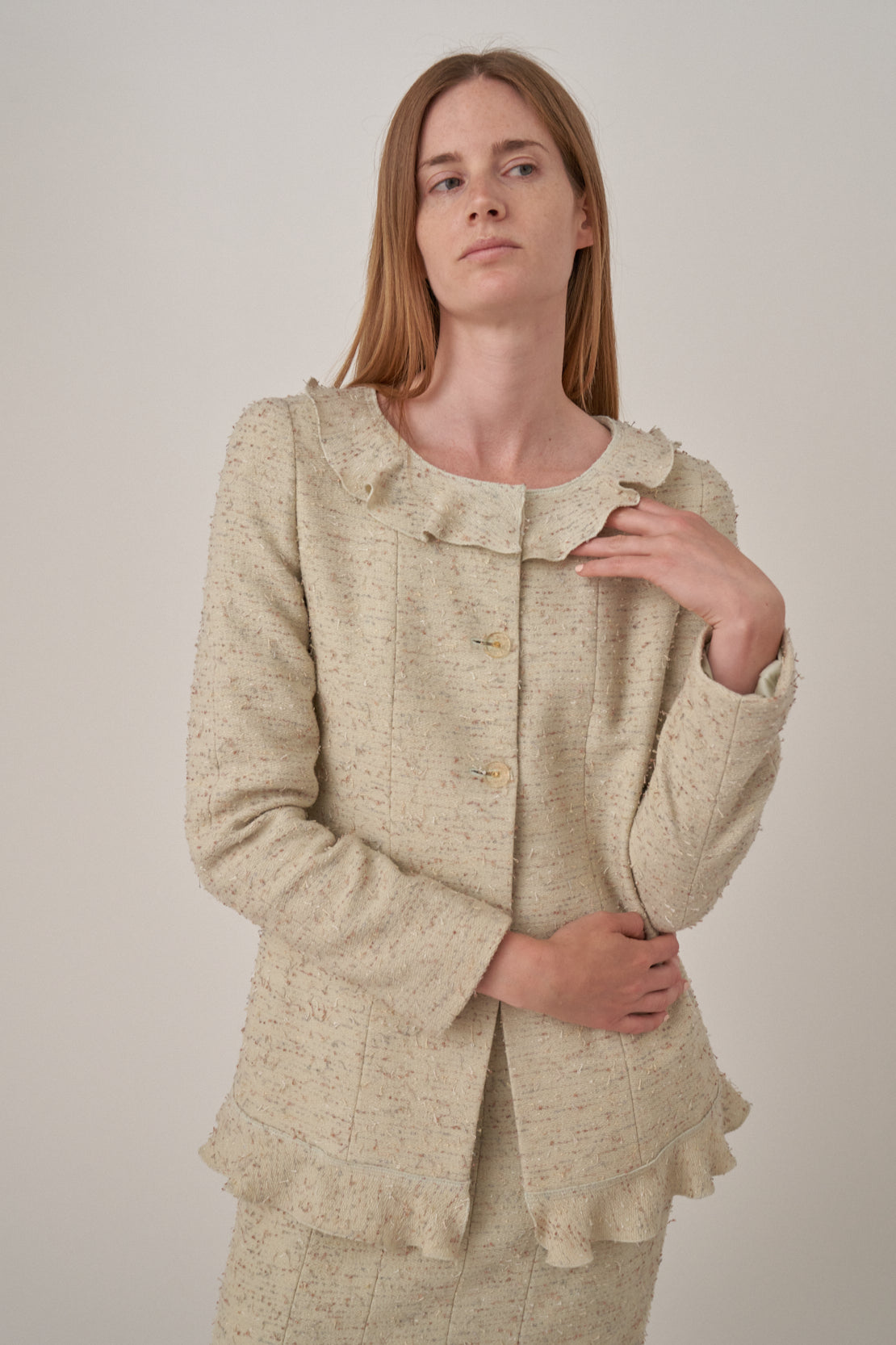 Chanel Wool Bouclette Skirt-Suit