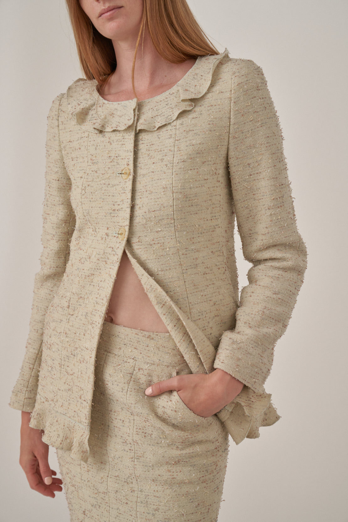Chanel Wool Bouclette Skirt-Suit