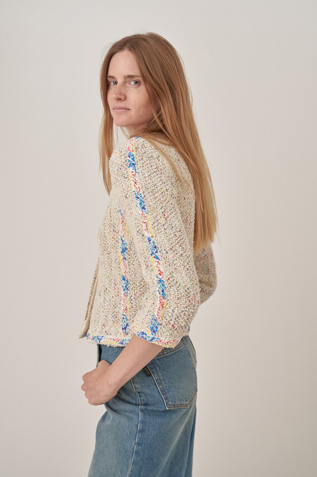 Chanel Tweed Jacket with Painted Details