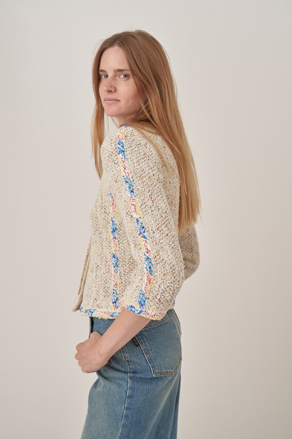 Chanel Tweed Jacket with Painted Details