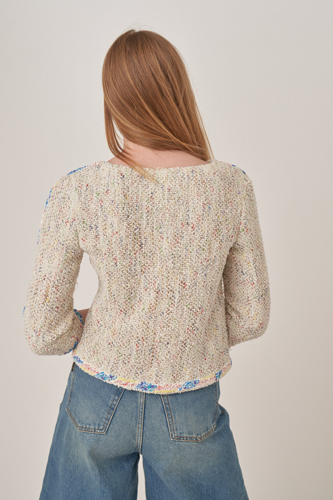 Chanel Tweed Jacket with Painted Details