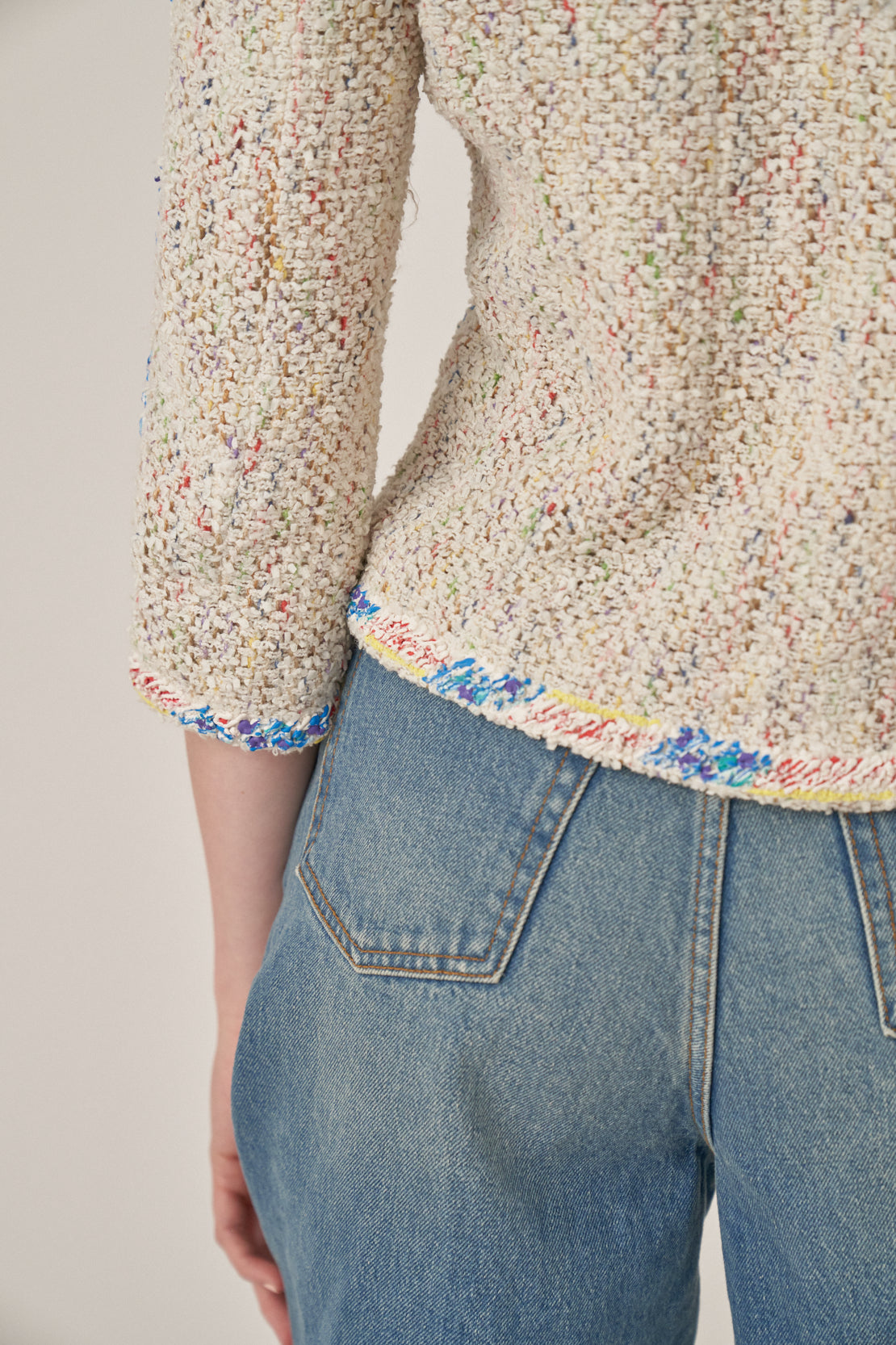 Chanel Tweed Jacket with Painted Details