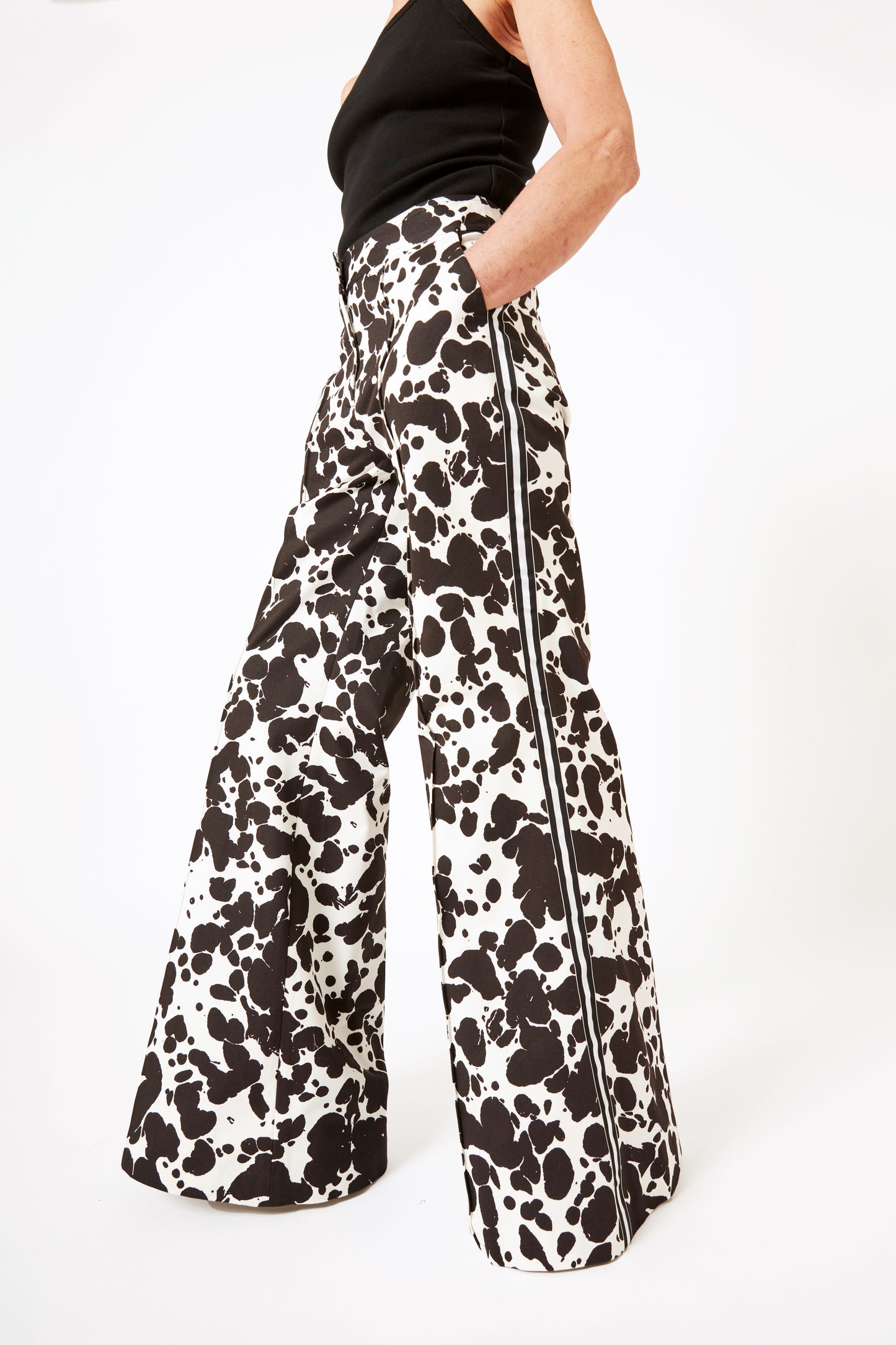 Splatterware High Waisted Flare Trouser