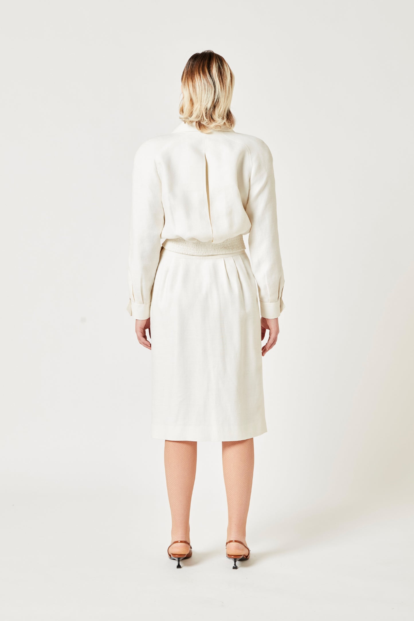 Courrèges White Skirt Suit