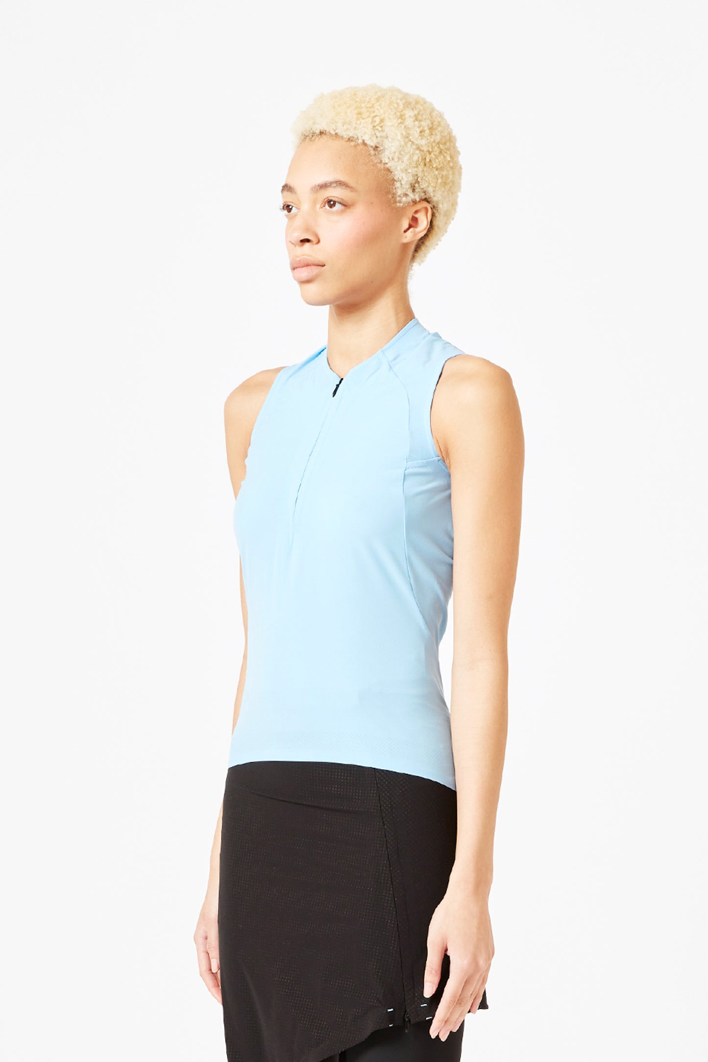 Tank Top with Concealed Zip