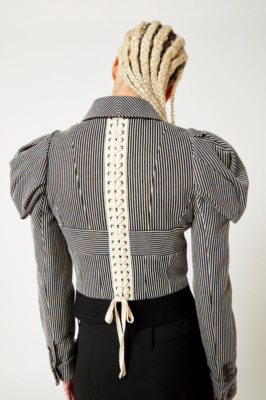 Louis Vuitton Striped Canvas Jacket