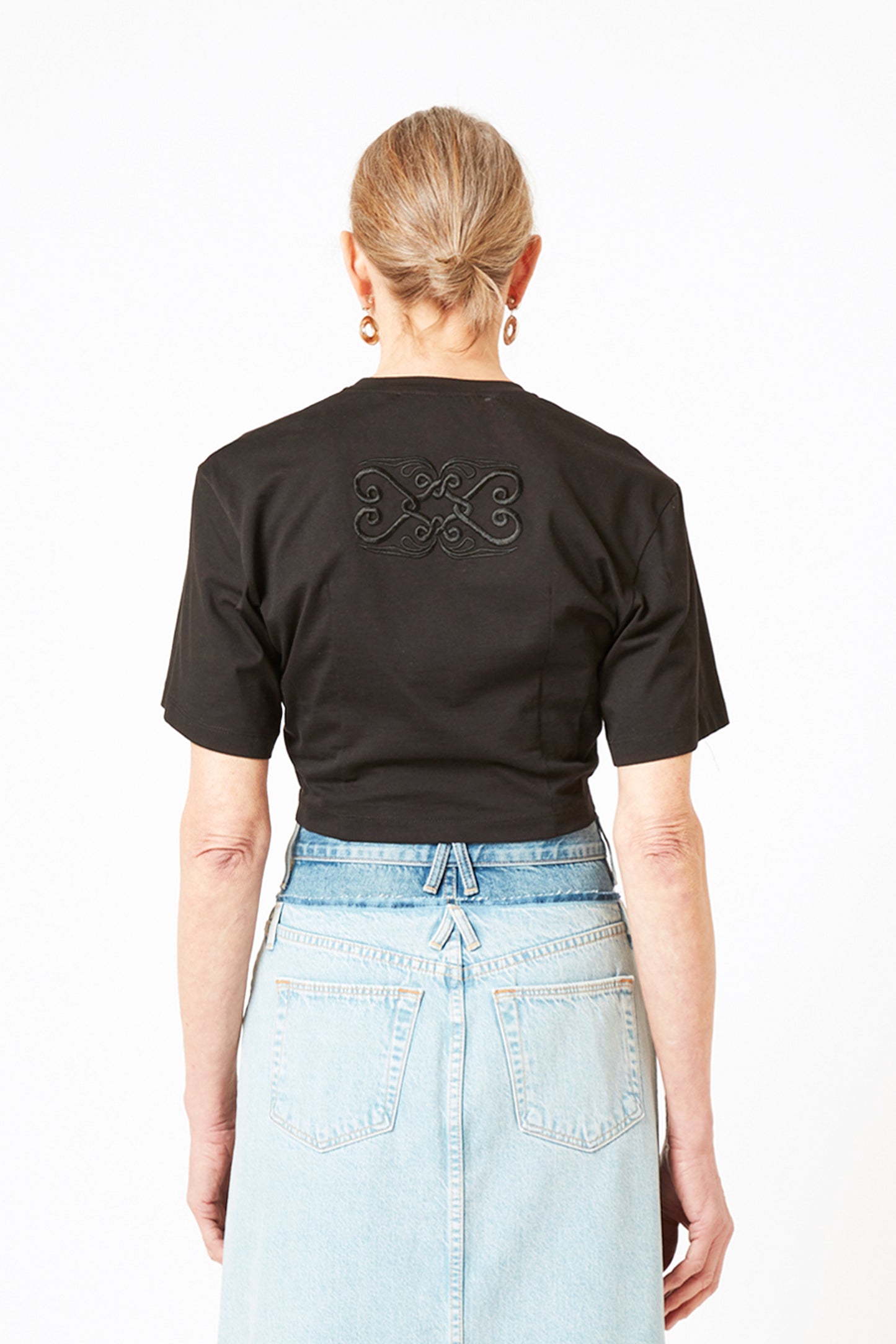 Embroidery Corset T-Shirt