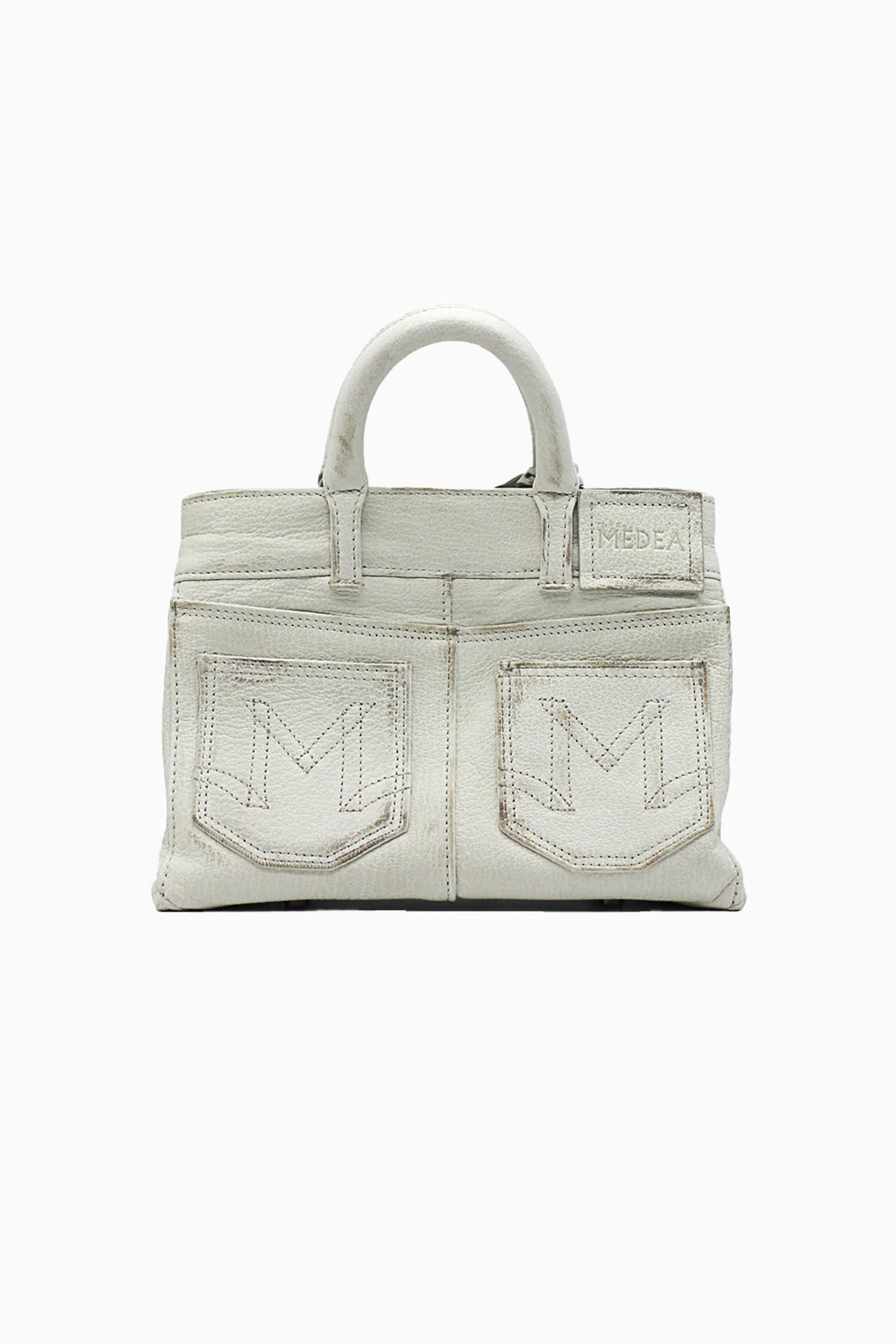 Mini Nina Leather Bag - White