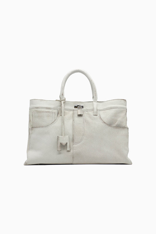 Nina Leather Bag - White