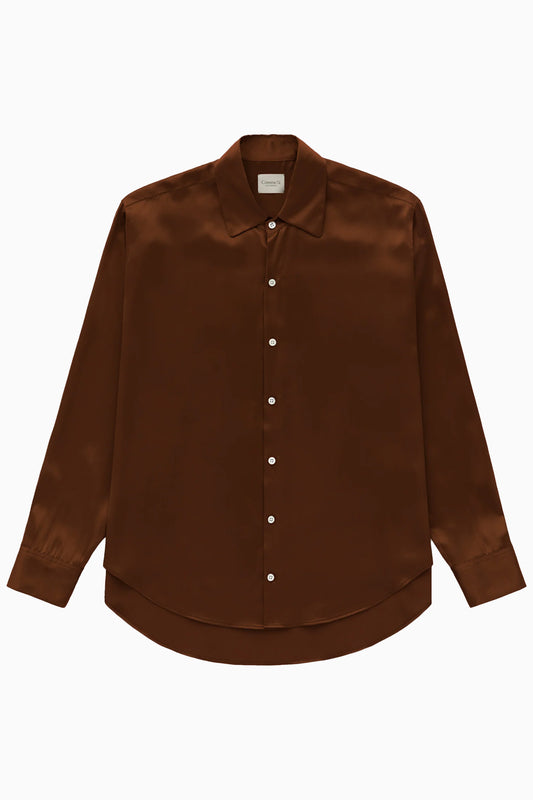 Silk Shirt - Espresso