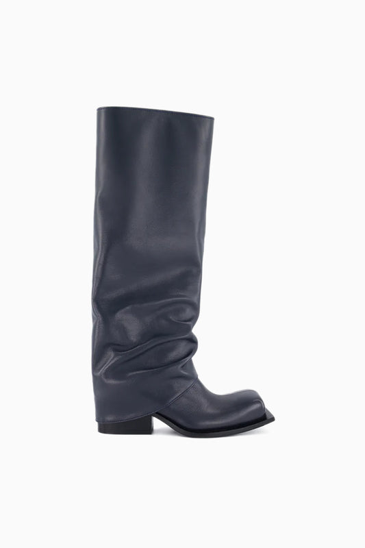 Havva Chunky Heel Trouser Boots - Black