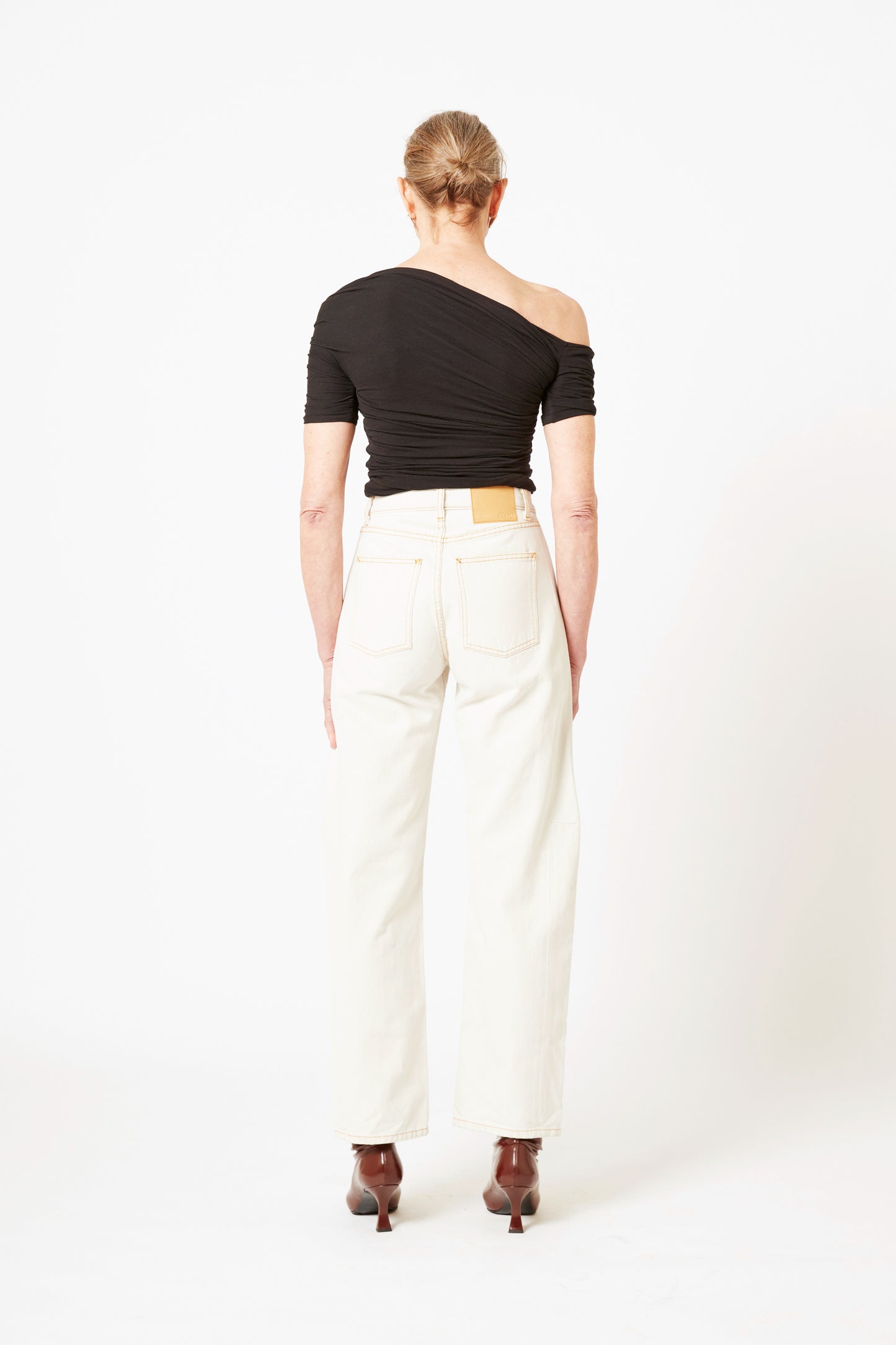 Slim Lasso Long Jean - Tile White