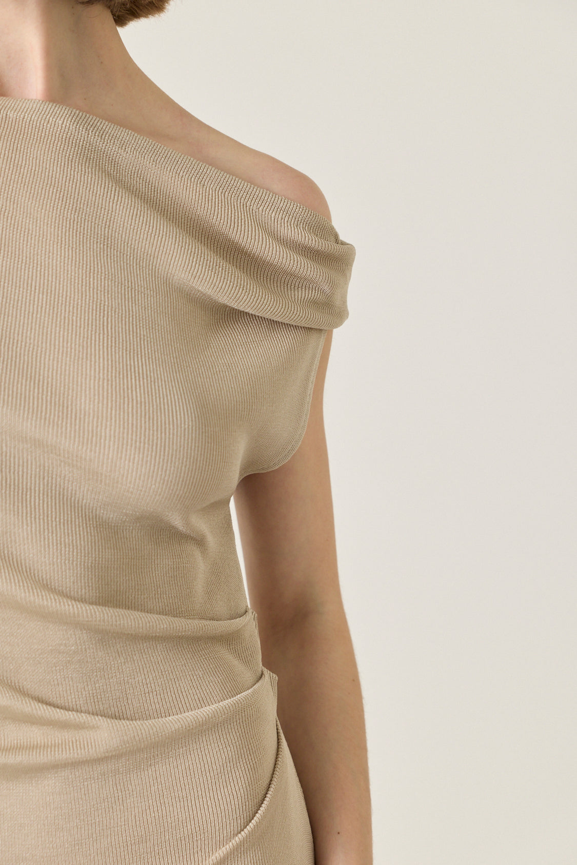 Sophia Asymmetric Off Shoulder Dress