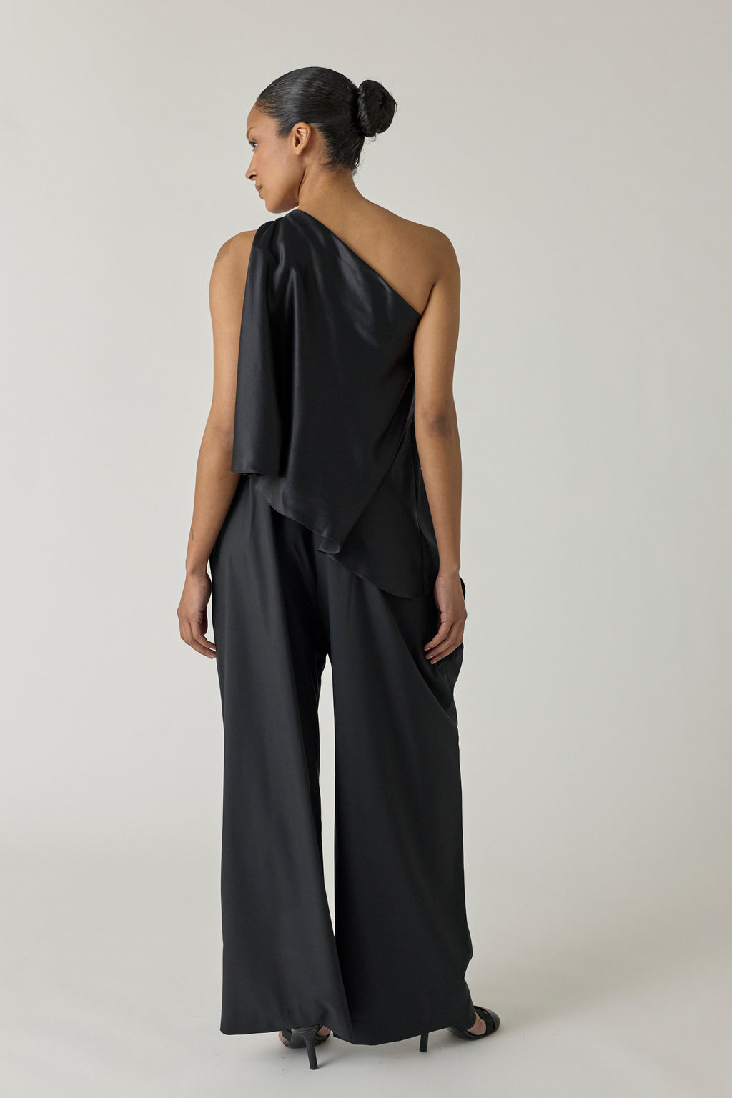 Asymmetrical Falling Bustier Top
