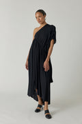 Pivote One Shoulder Flou Dress