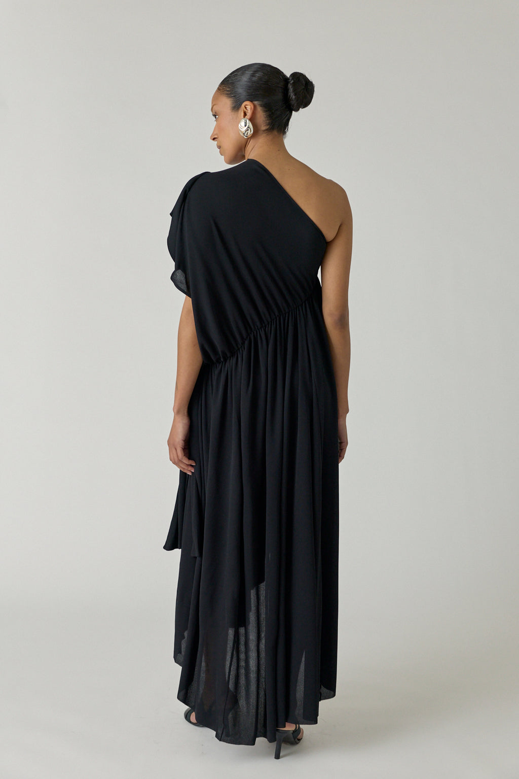 Pivote One Shoulder Flou Dress