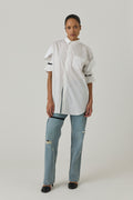 Elasticized Sleeve Shirt