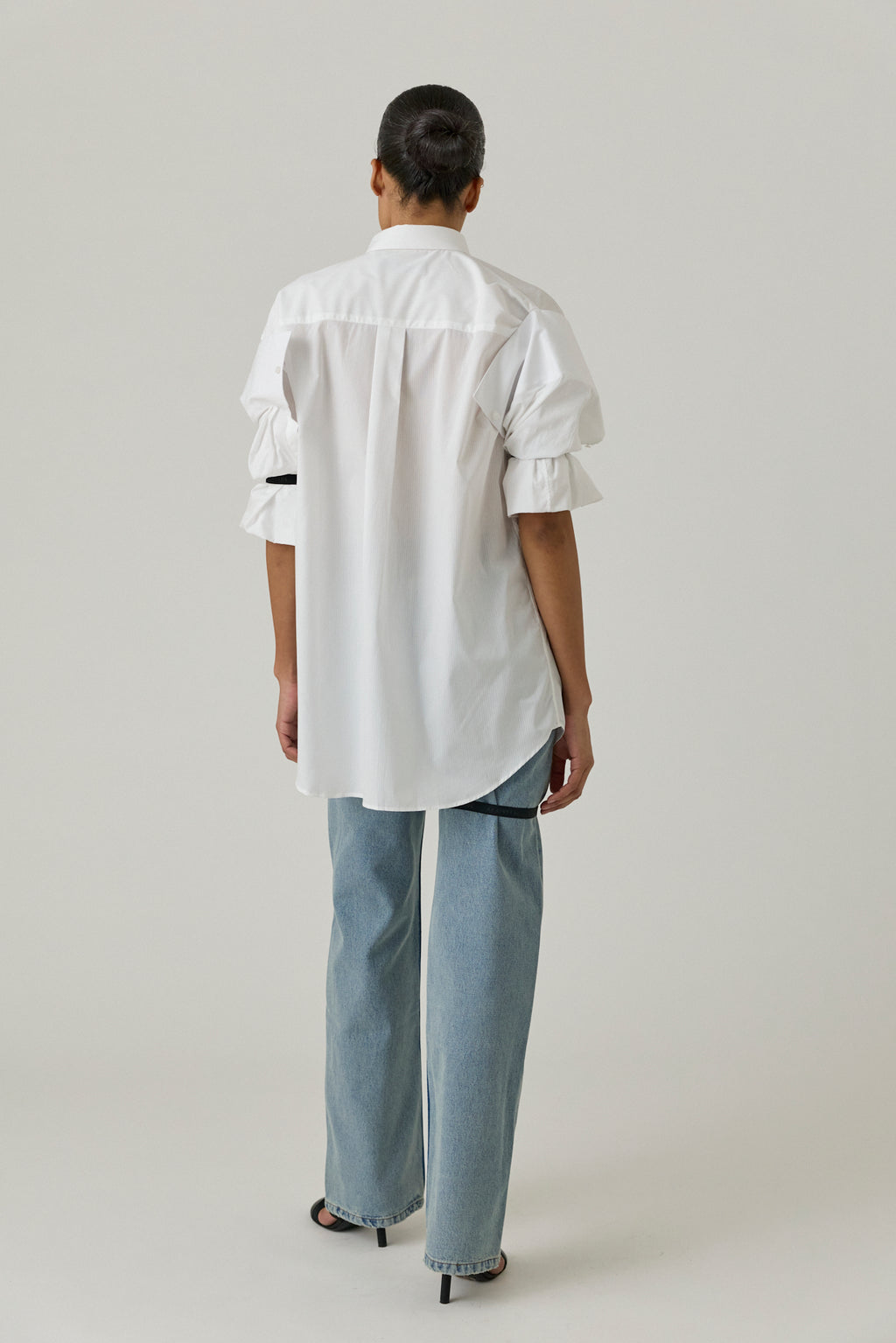 Elasticized Sleeve Shirt