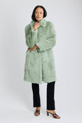 Fur Balmacaan Coat