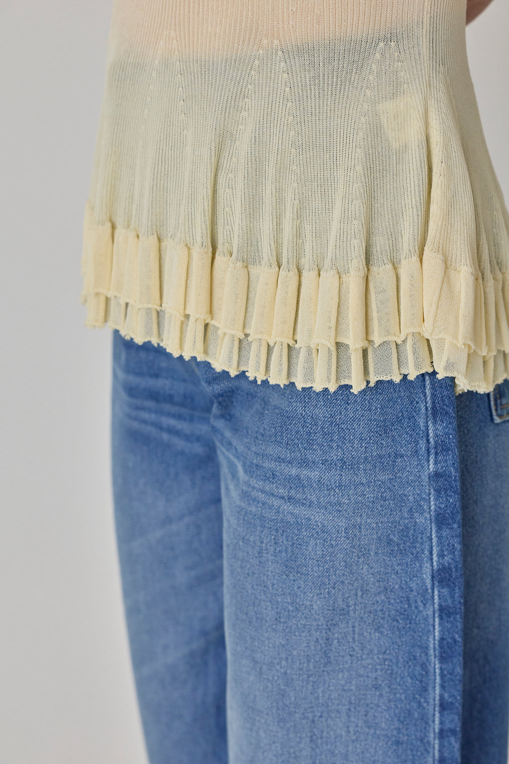 Bennett Knit Peplum Crew