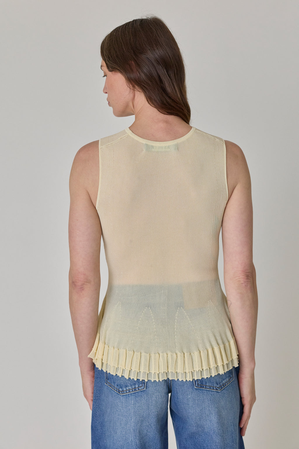 Bennett Knit Peplum Crew