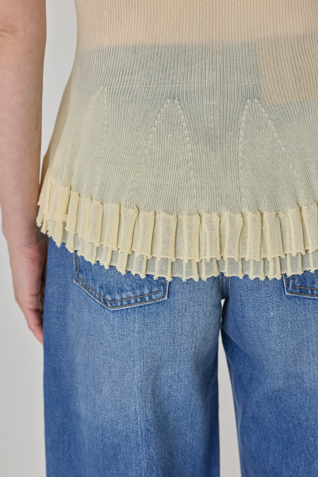 Bennett Knit Peplum Crew