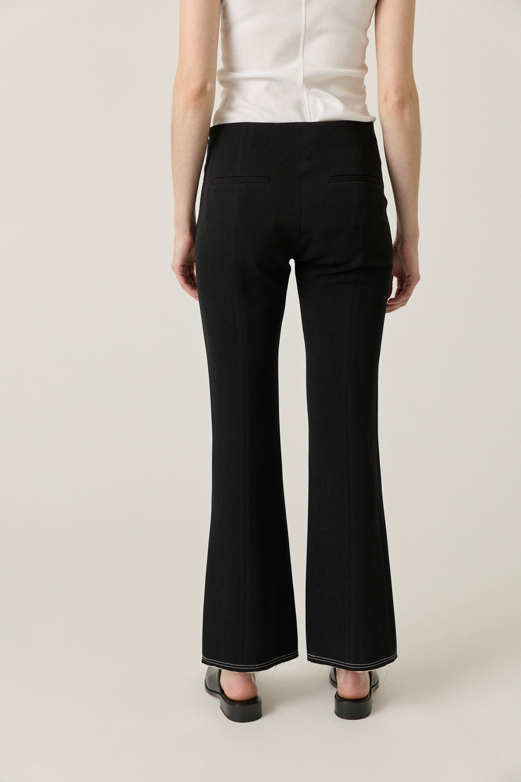 Cade Kick Flare Pant with Raw Edge Chiffon Detail