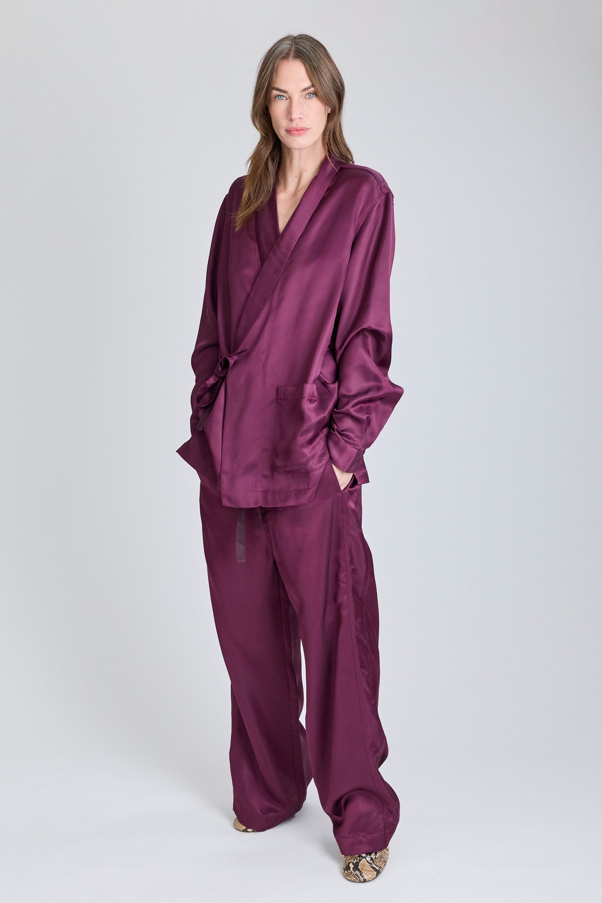 Fluid PJ Shirt - Aubergine