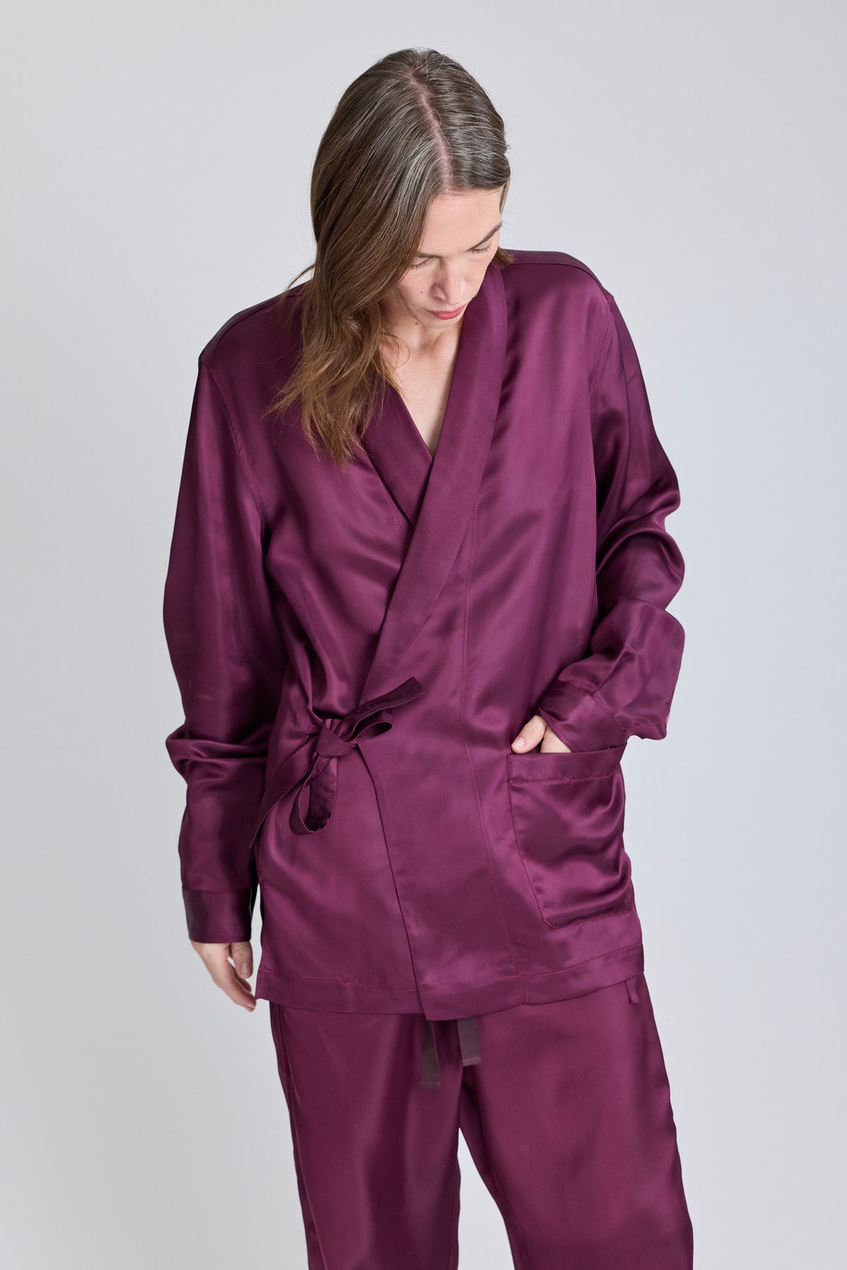 Fluid PJ Shirt - Aubergine