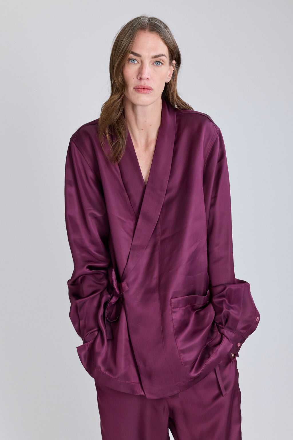 Fluid PJ Shirt - Aubergine