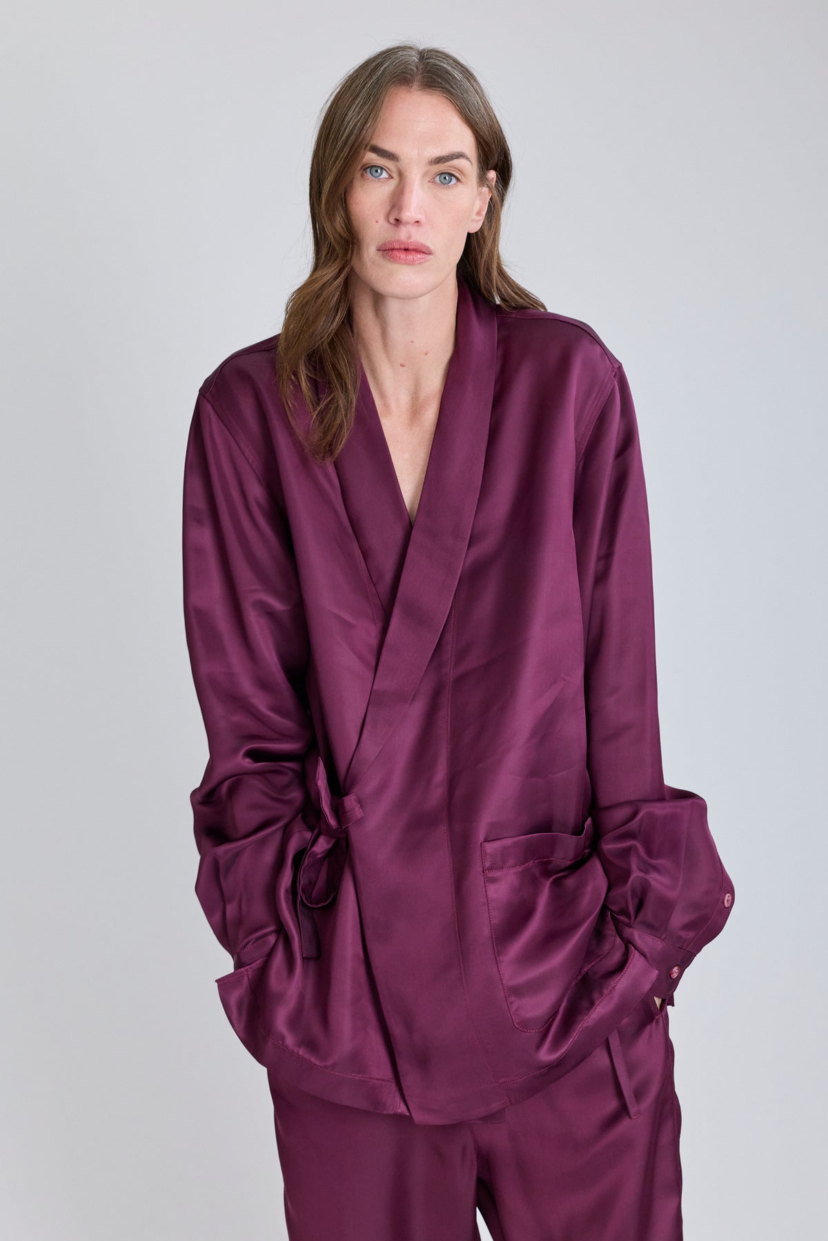 Fluid PJ Shirt - Aubergine