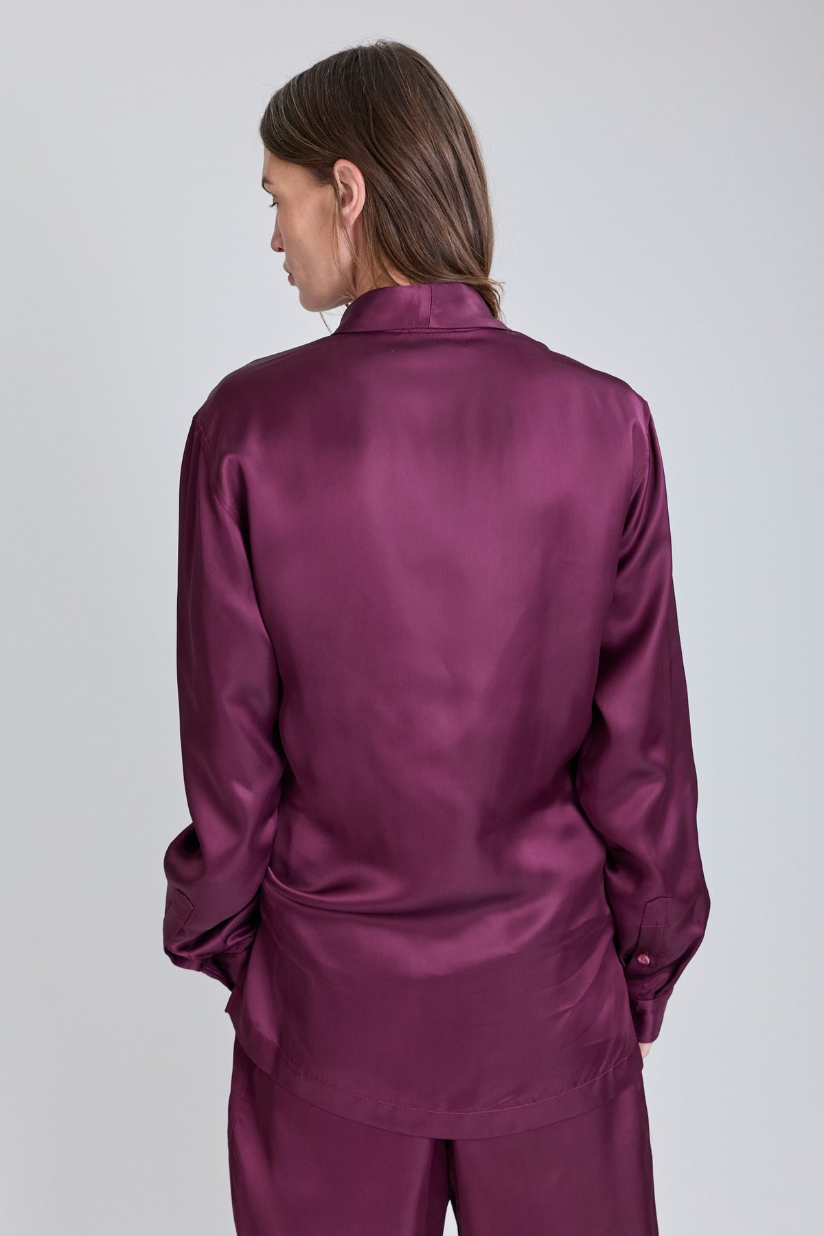 Fluid PJ Shirt - Aubergine