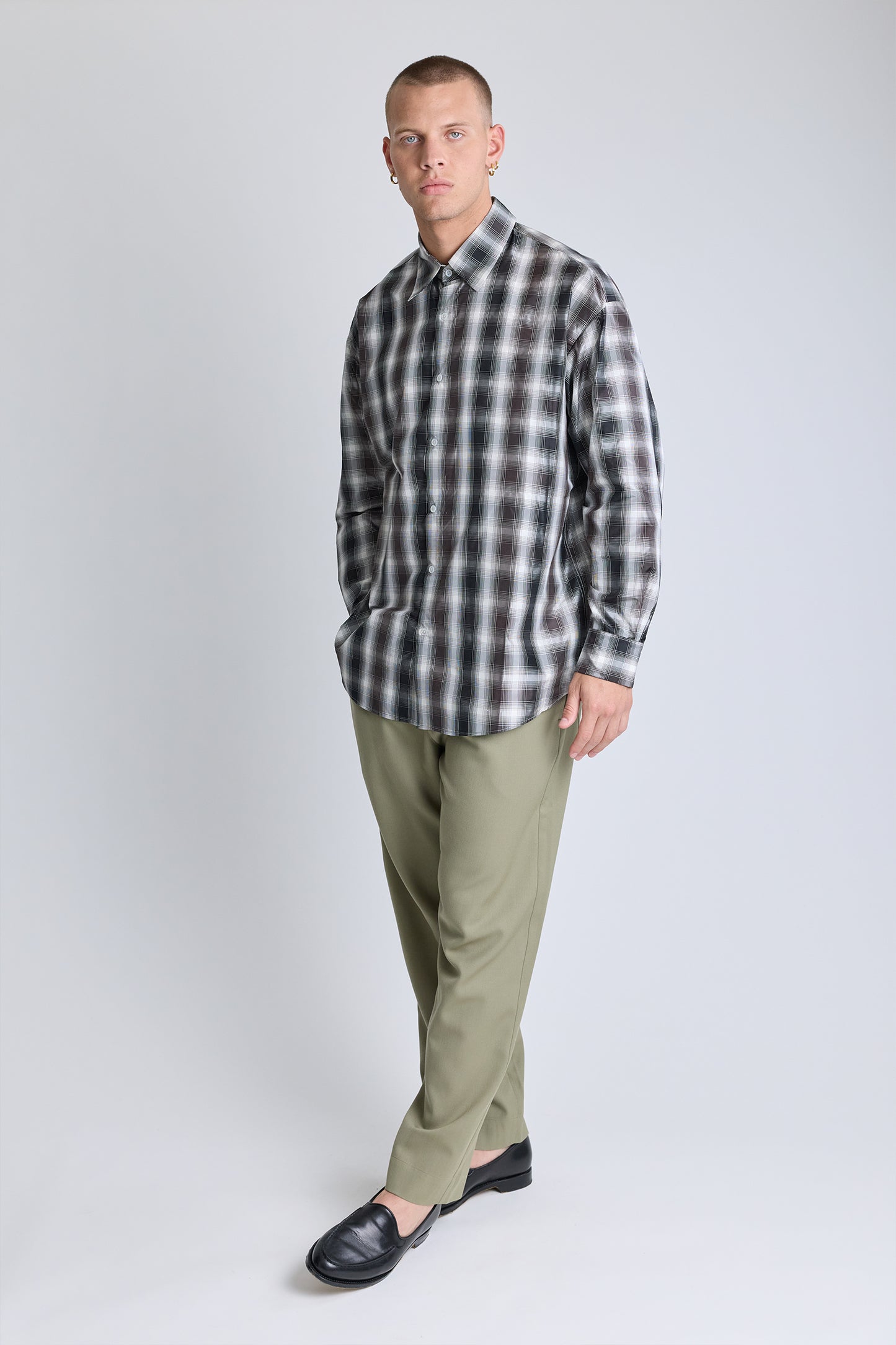 Lysander Shirt - Blurred Check