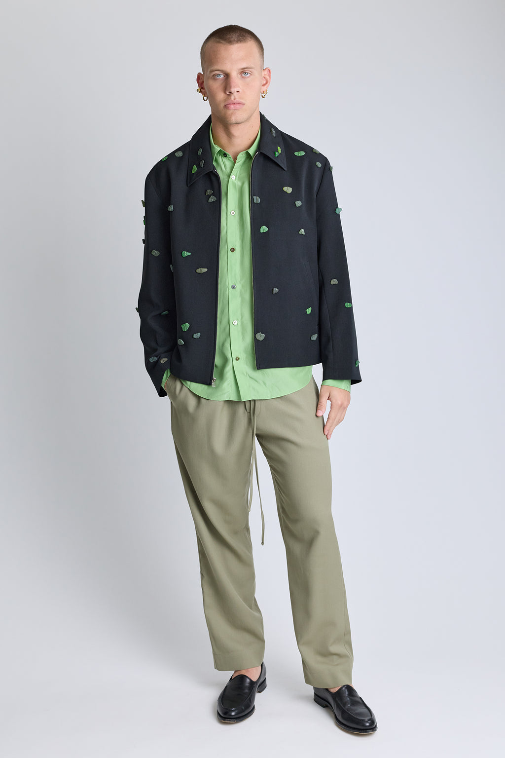 Sea Glass Finn Jacket - Black/Green