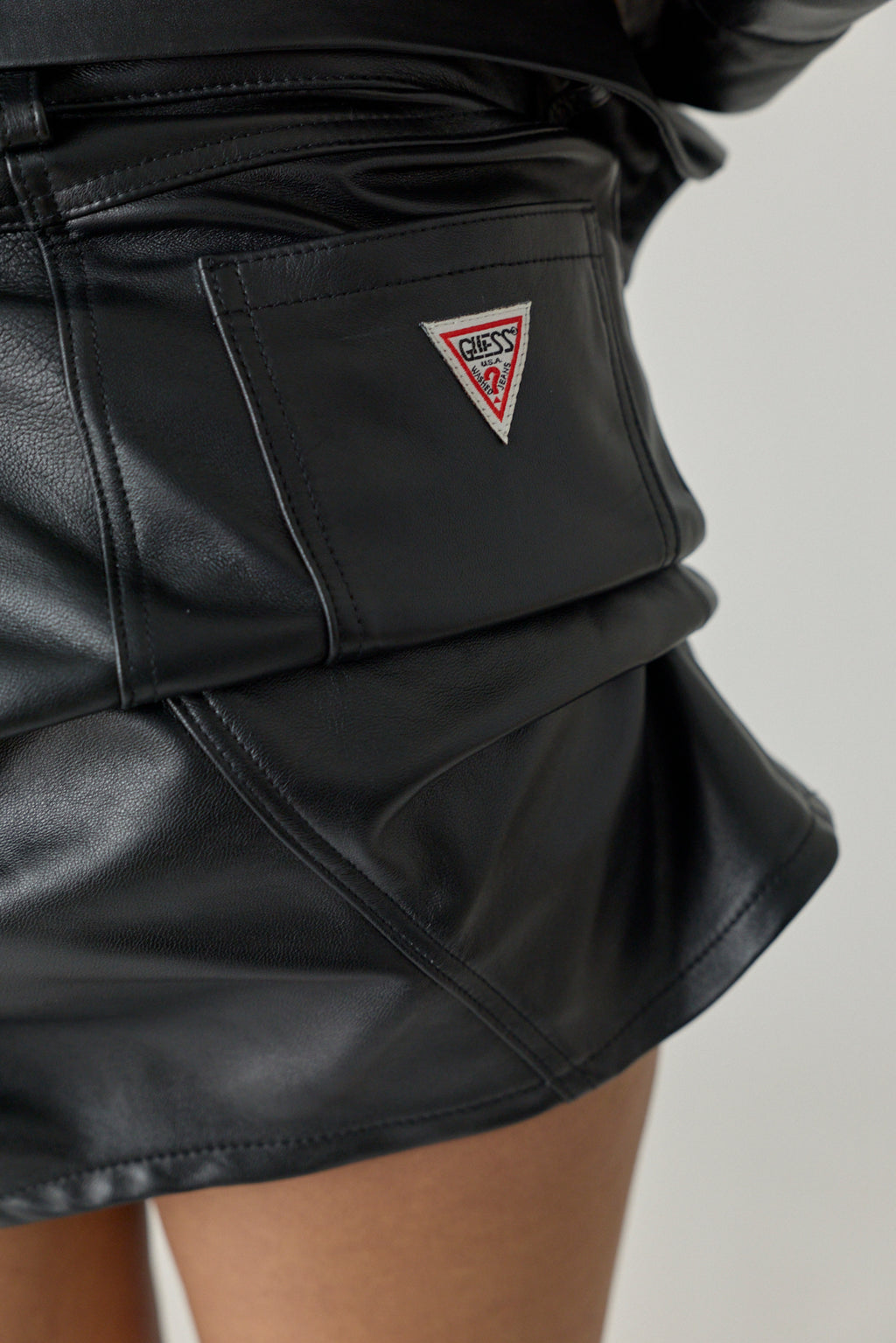 Lifted Leather Skirt