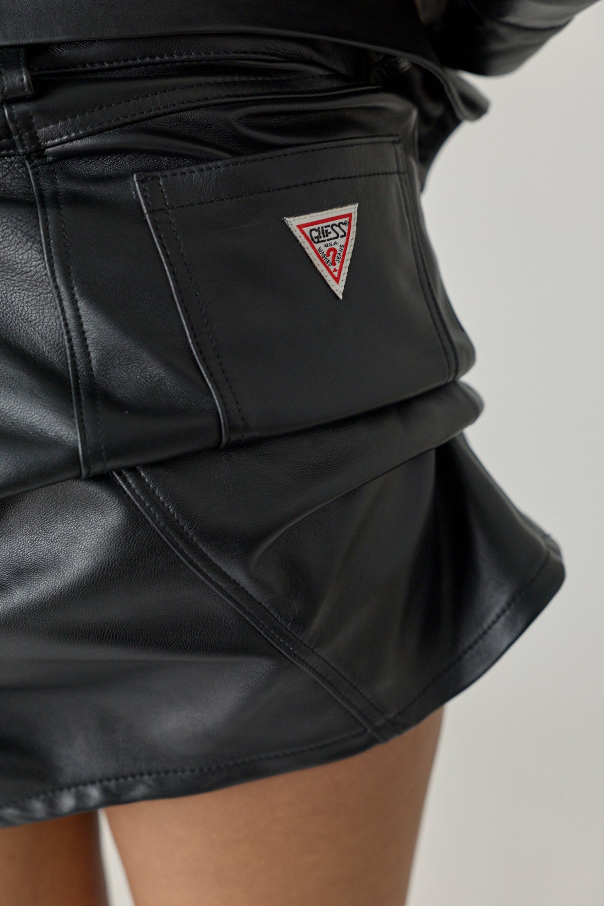 Lifted Leather Skirt