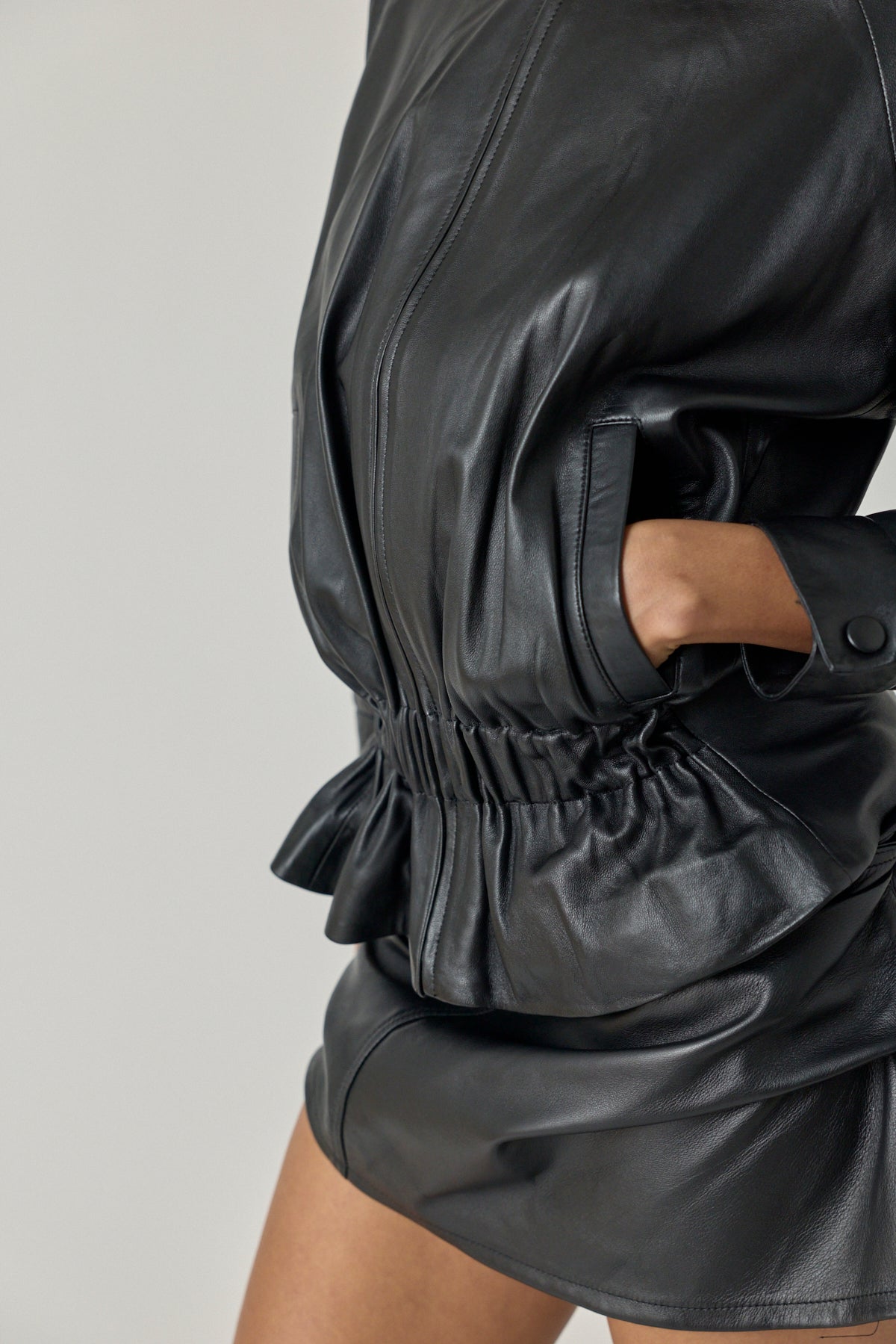Twisted Leather Jacket