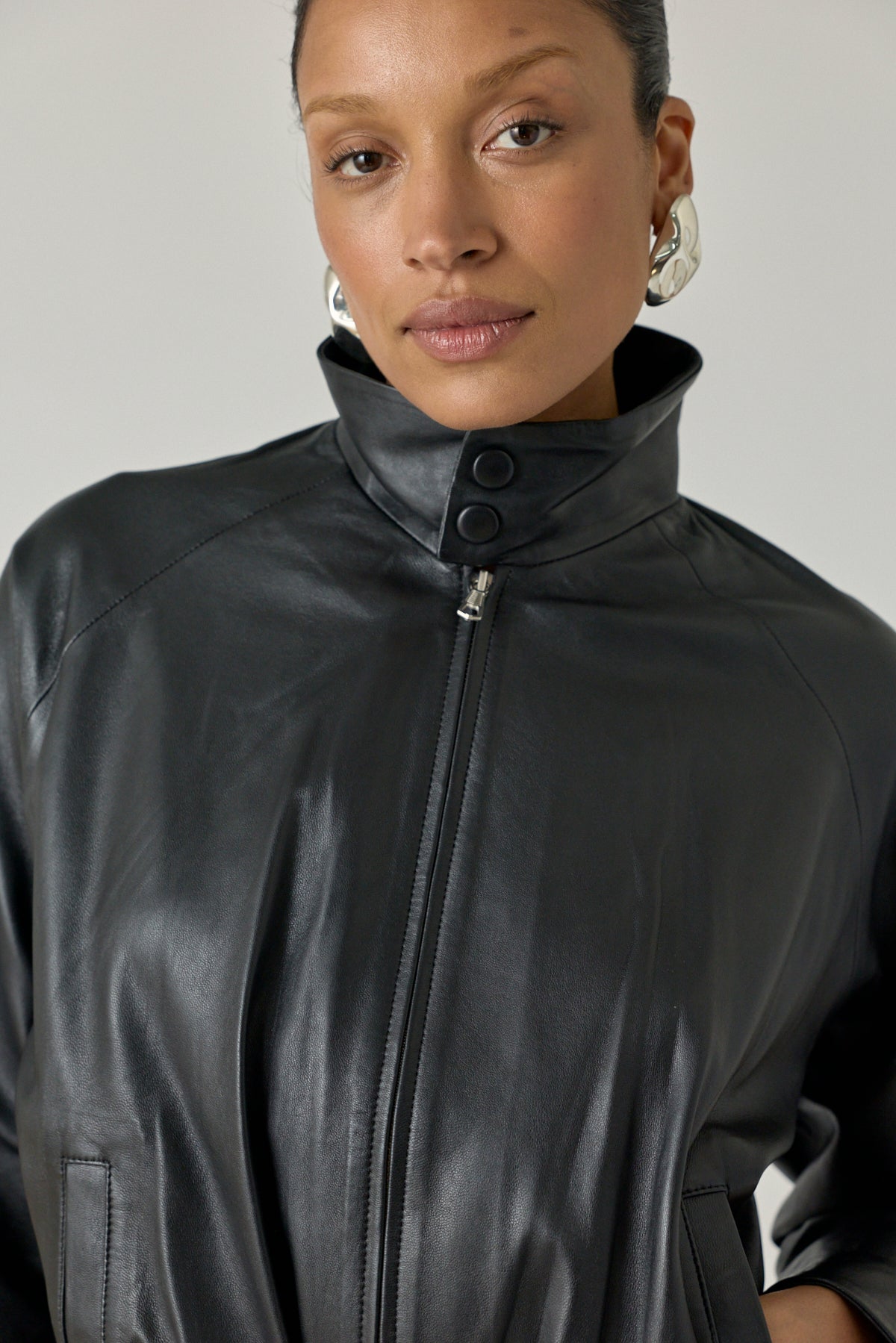 Twisted Leather Jacket