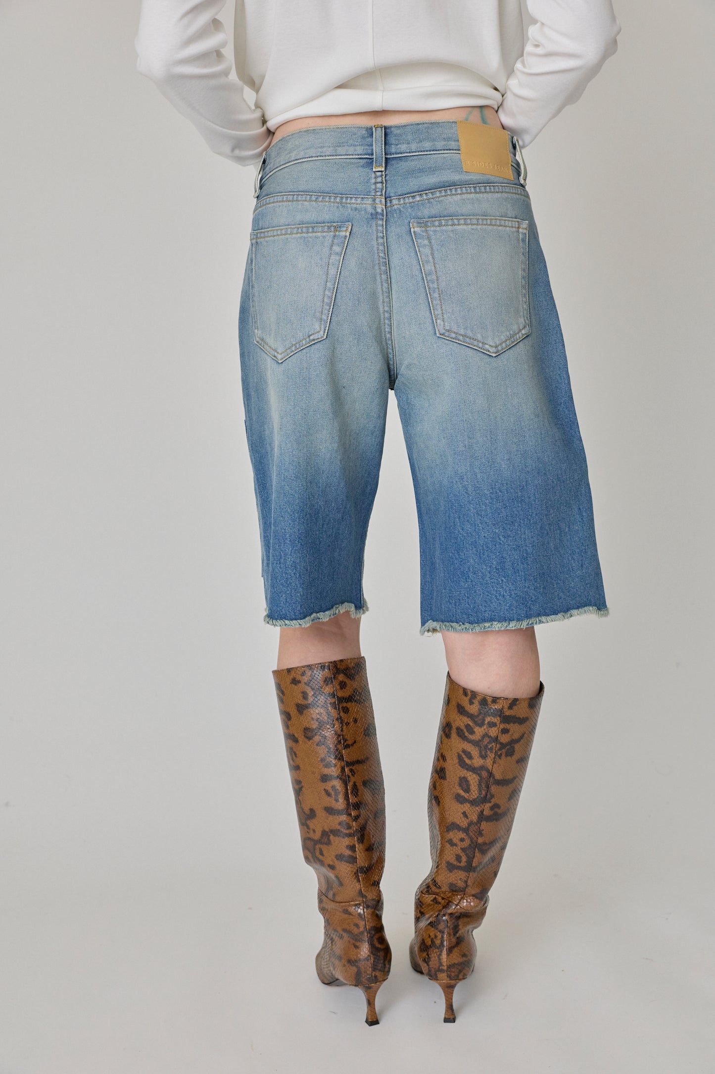 Charlot Patchwork Short - Shell Vintage Wash