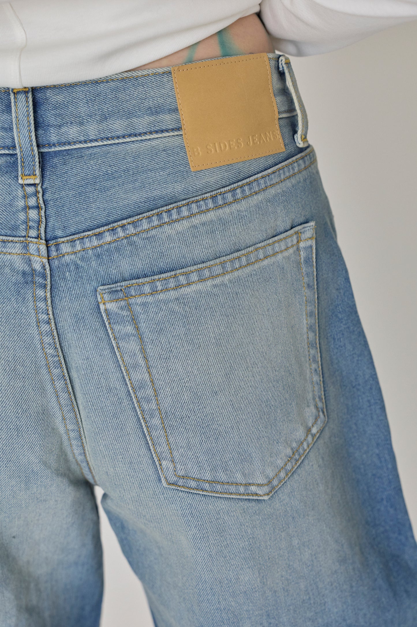 Charlot Patchwork Short - Shell Vintage Wash